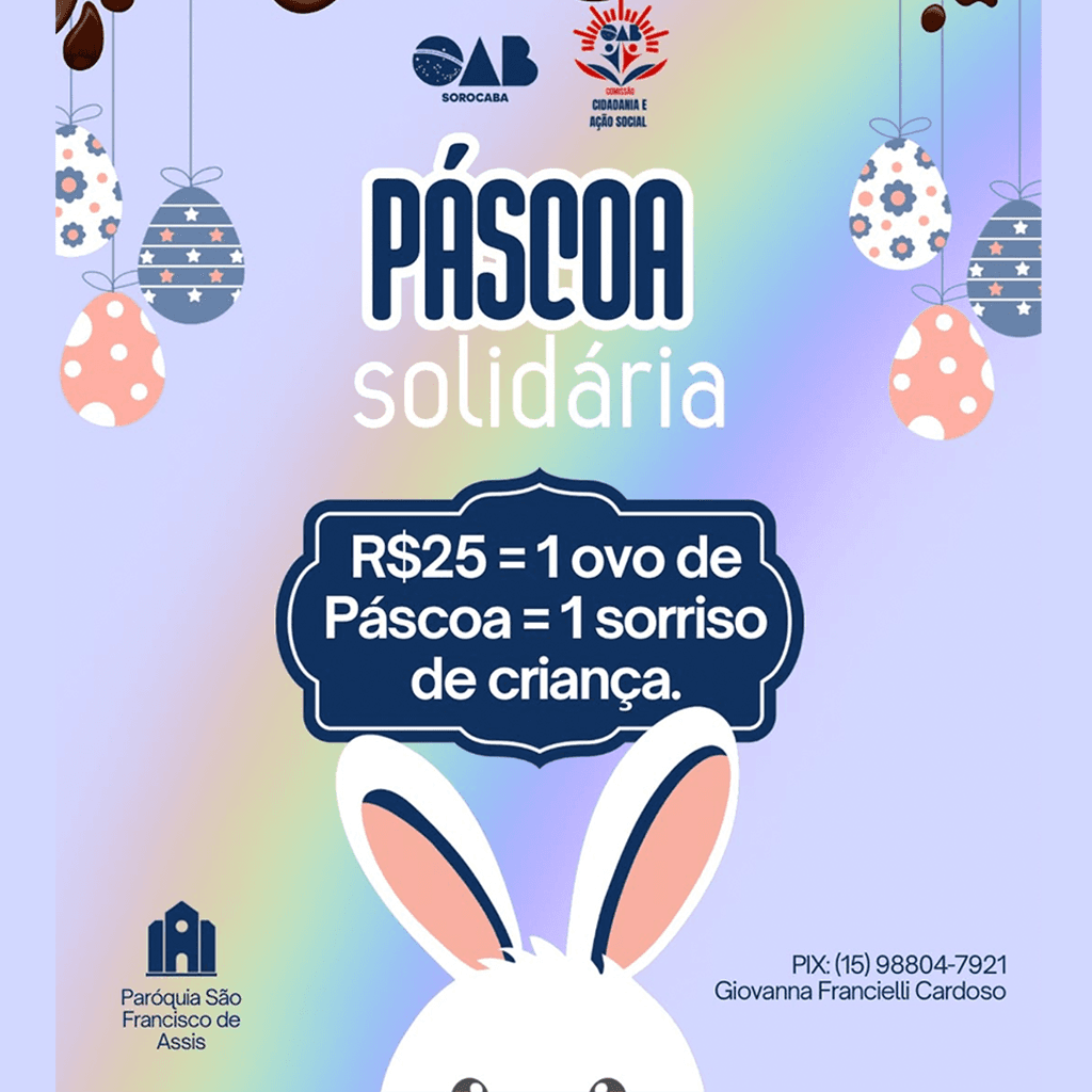 🐰🍫 Páscoa Solidária