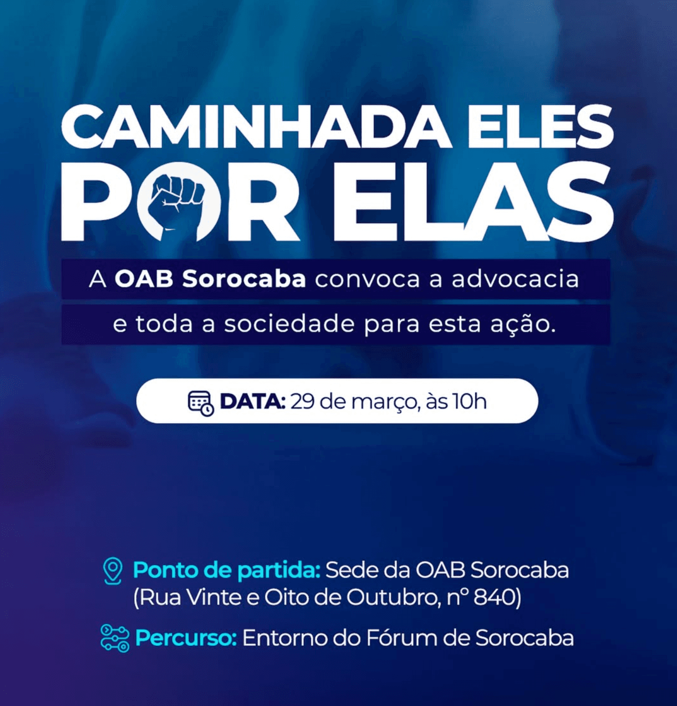 Caminhada ELES POR ELAS