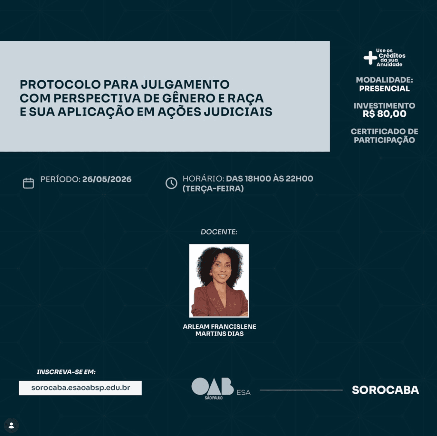 📙 ESA Sorocaba: Protocolo para Julgamento com Perspectiva de Gênero e Raça e Sua Aplicação em Ações Judiciais