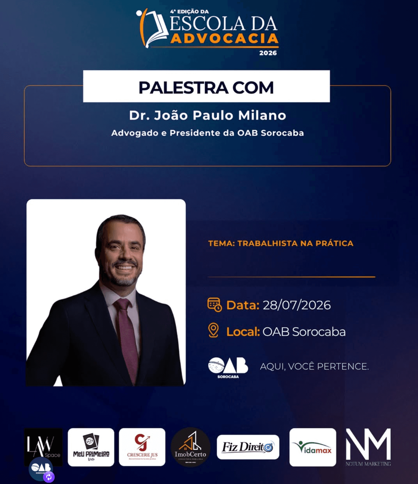4ª Edição da Escola da Advocacia: Trabalhista na prática