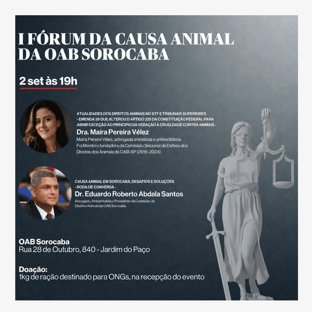 🐾 1º Fórum de Direitos Animais